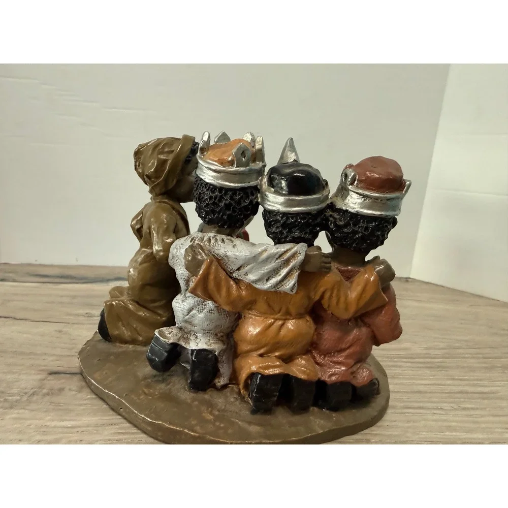 Vintage 1993 Young's Inc Treasures of the Heart Black Nativity Scene Figurine